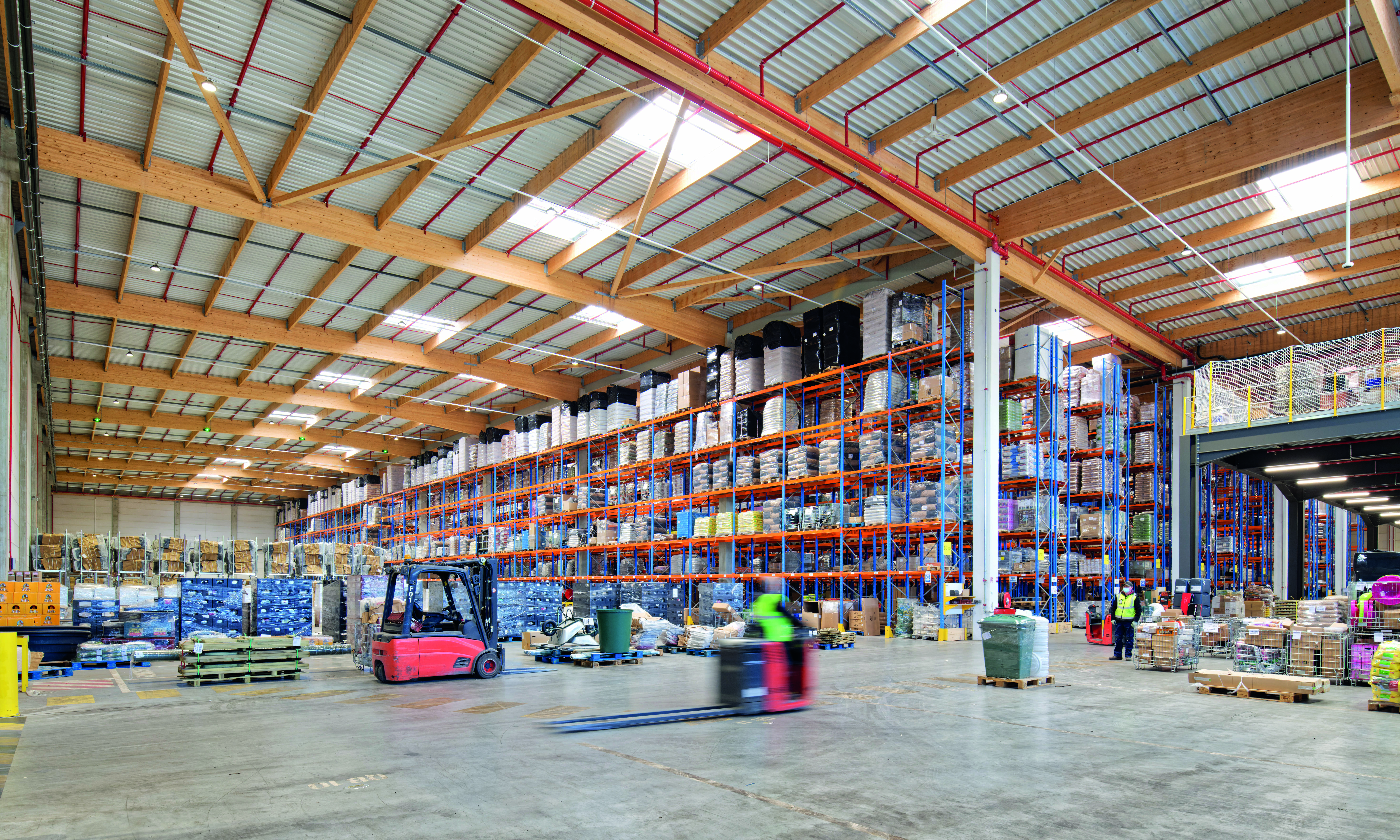 MONTEA – Athies (62): Wooden frame, logistics platform